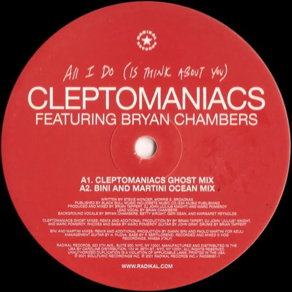 Album cover for All I Do by Cleptomaniacs