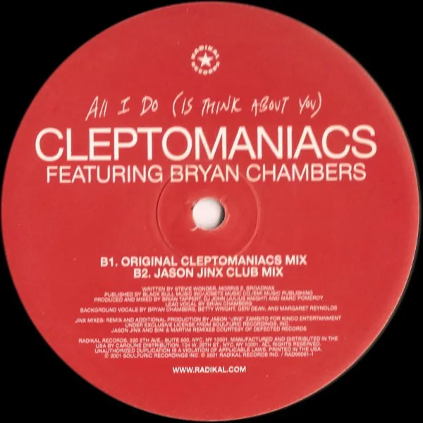Album cover for All I Do by Cleptomaniacs
