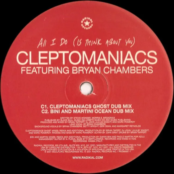 Album cover for All I Do by Cleptomaniacs