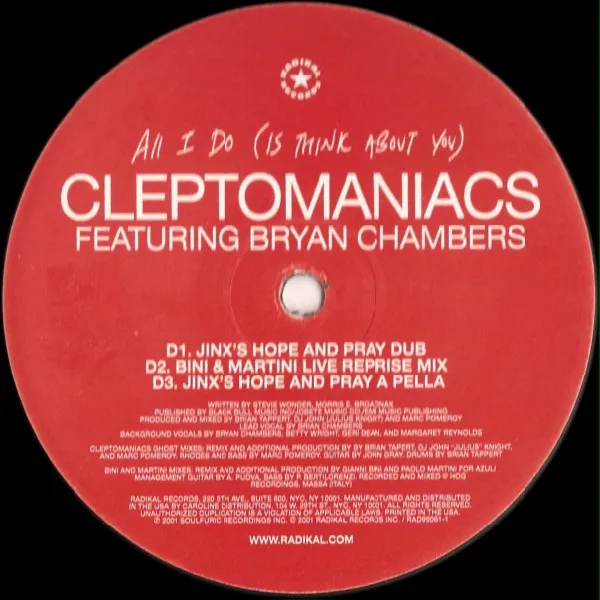 Album cover for All I Do by Cleptomaniacs