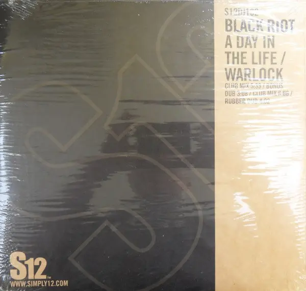 Black Riot - A Day In The Life / Warlock, Electronic, House, Techno, 2004 - S12, UK, Vinyl 1x 12", 45 RPM, Reissue