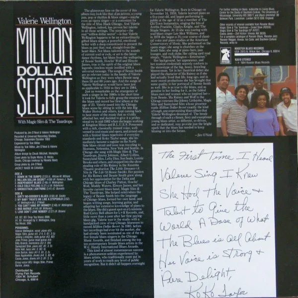 Album cover for Million Dollar Secret by Valerie Wellington