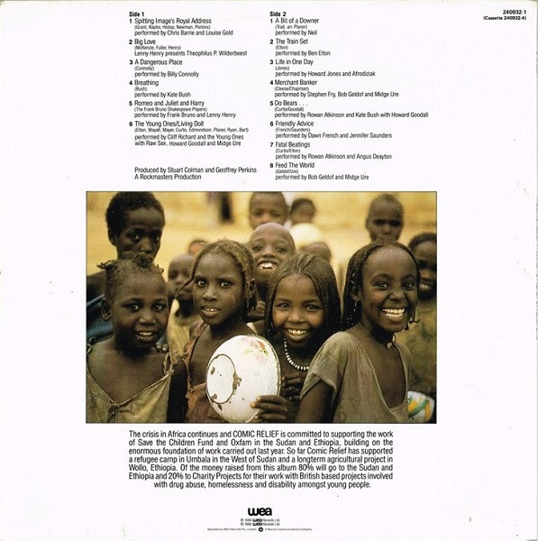 Various - Comic Relief Presents Utterly Utterly Live - 1986 - Comedy, Dialogue - WEA - Vinyl 1x LP