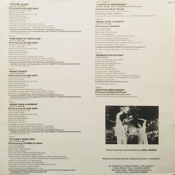 Album cover for Saturday Night Fever (The Original Movie Sound Track) by Various