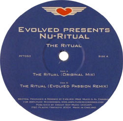 Evolved Presents Nu-Ritual - The Ritual, Electronic, Progressive House, 2004 - Plastic Fantastic, UK, Vinyl 1x 12"