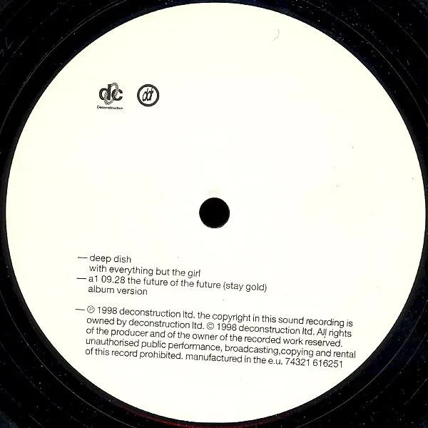 Album cover for The Future Of The Future (Stay Gold) by Deep Dish With Everything But The Girl