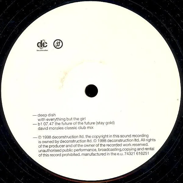 Album cover for The Future Of The Future (Stay Gold) by Deep Dish With Everything But The Girl