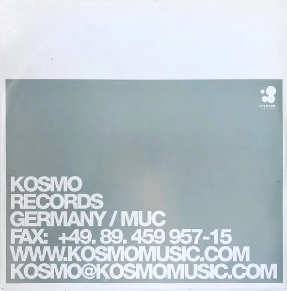 Tom Novy Feat. Lima - Without Your Love - 2003 - House - Kosmo Records - Vinyl 1x 12", 33 ⅓ RPM, 45 RPM