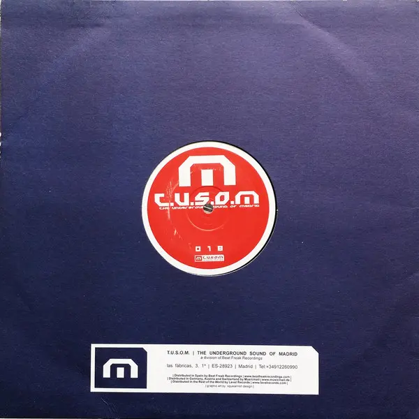 Dominic Plaza - Sundown, Electronic, House, Progressive House, 2004 - T.U.S.O.M. Recordings, Spain, Vinyl 1x 12", 45 RPM