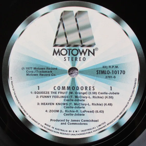 Album cover for Commodores Zoom by Commodores