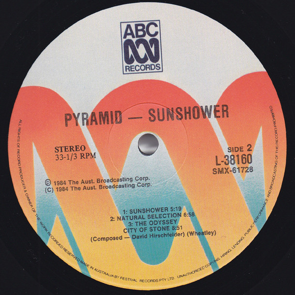 Pyramid (14) - Sunshower, Jazz, Fusion, 1984 - ABC Records (3), Australia, Vinyl 1x LP, Album