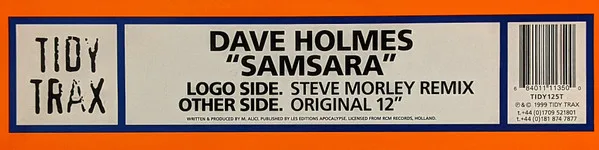 Album cover for Samsara by Dave Holmes