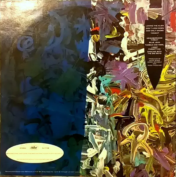 David Bowie - Tonight, Electronic, Rock, Pop Rock, Synth-pop, 1984 - CBS, Israel, Vinyl 1x LP, Album