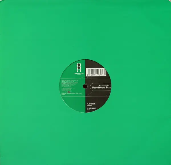Pandoras Box (2) - Experiments Vol. 1, Electronic, Progressive House, Progressive Trance, 1997 - Greenlight Recordings, US, V