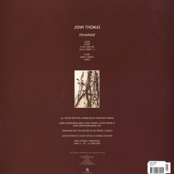 John Thomas - Threshold, Electronic, Techno, Tribal, 2005 - Sino, Hong Kong, Vinyl 1x 12", 33 ⅓ RPM