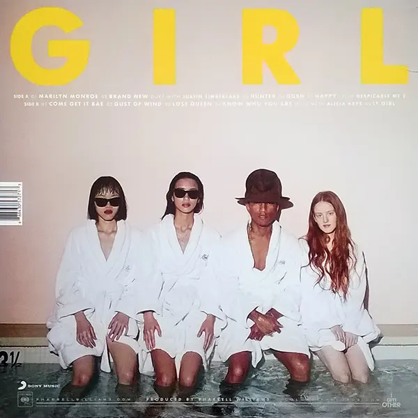 Pharrell Williams - G I R L, Electronic, Funk / Soul, Contemporary R&B, 2014 - Columbia, Sony Music, Europe, Vinyl 1x LP, Alb