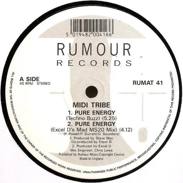 Album cover for Pure Energy by Midi Tribe