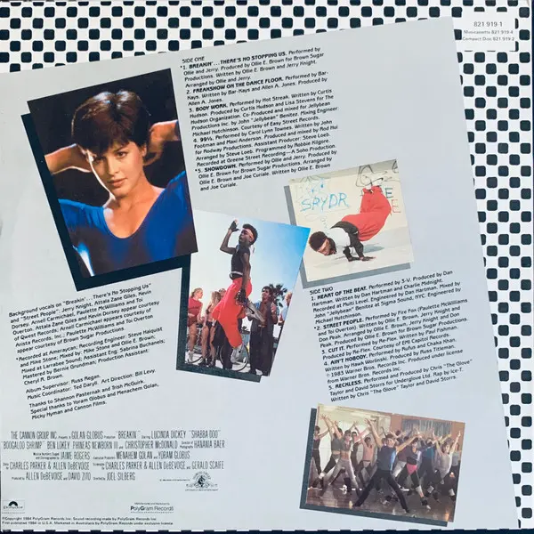 Various - Breakdance (Original Motion Picture Soundtrack), Electronic, Funk / Soul, Hip Hop, Pop, Stage & Screen, Breaks, Dis