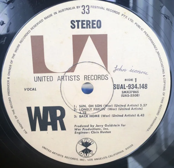 Album cover for War by War