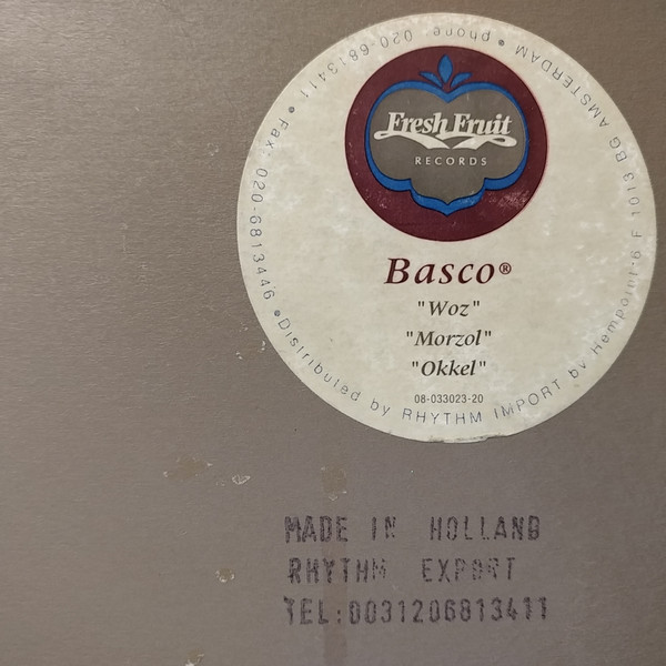 Basco - Woz, Electronic, Breakbeat, Tech House, 1994 - Fresh Fruit Records, Netherlands, Vinyl 1x 12", 33 ⅓ RPM