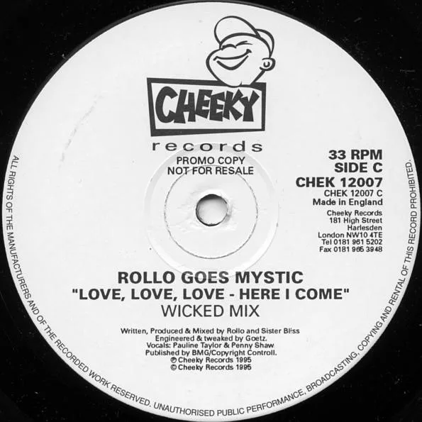 Album cover for Love, Love, Love - Here I Come by Rollo Goes Mystic