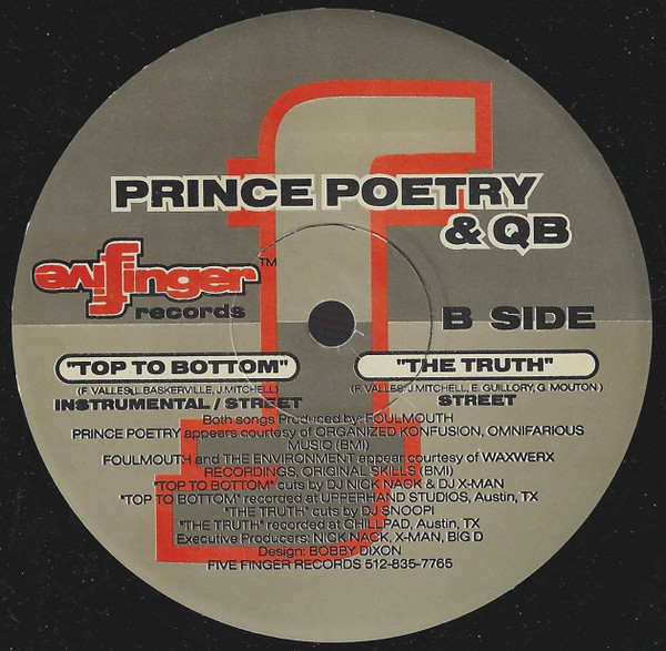 Prince Po & QB (3) - Long Distance / Top To Bottom / The Truth - 1998 - - Five Finger Records (2) - Vinyl 1x 12"