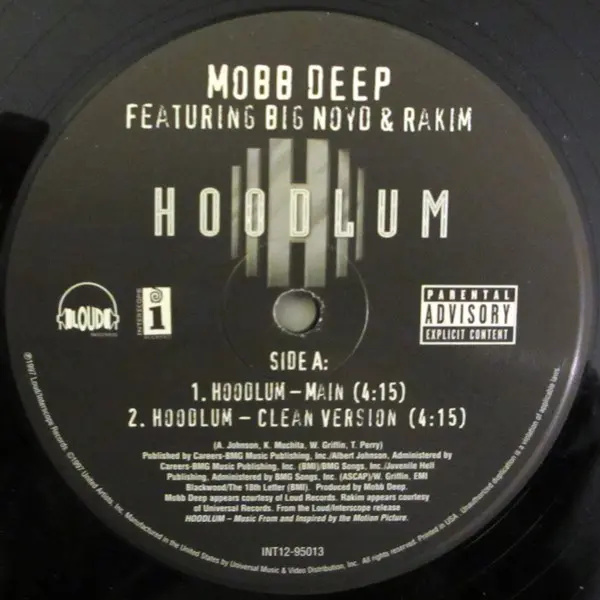 Mobb Deep - Hoodlum, Hip Hop, Hardcore Hip-Hop, 1997 - Interscope Records, Loud Records, US, Vinyl 1x 12"