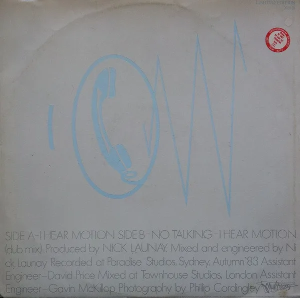 Album cover for I Hear Motion by Models (2)