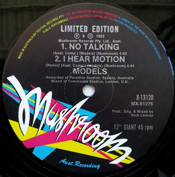 Album cover for I Hear Motion by Models (2)
