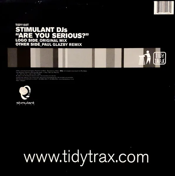 Album cover for Are You Serious? by Stimulant DJs