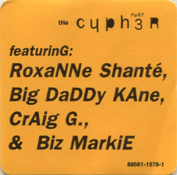 Frankie Cutlass - The Cypher: Part 3, Hip Hop, Boom Bap, 1996 - Relativity, US, Vinyl 1x 12", 33 ⅓ RPM, Single, Stereo
