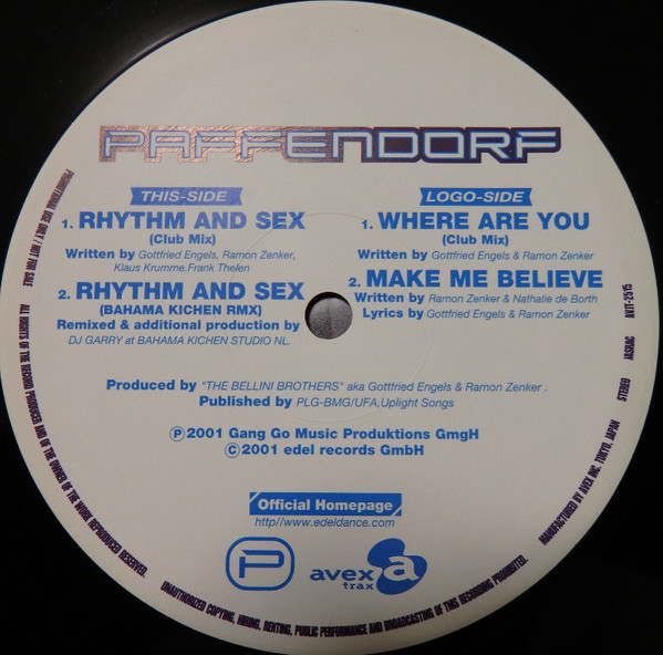 Rhythm And Sex / Where Are You / Make Me Believe