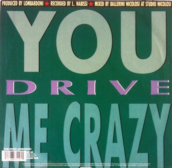 Reflectors - You Drive Me Crazy, Electronic, Hi NRG, Italo-Disco, 1989 - High Energy, Italy, Vinyl 1x 12", 45 RPM