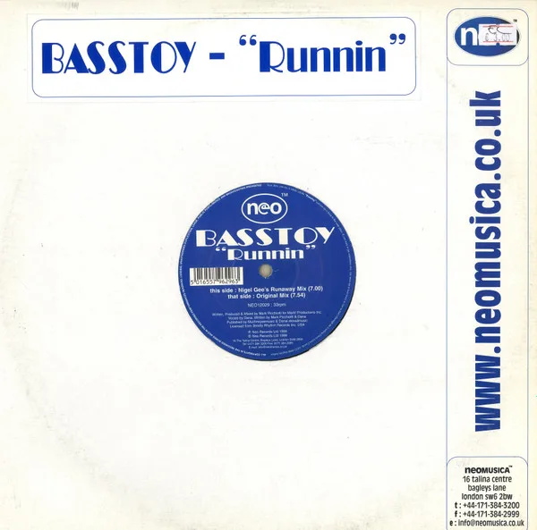 Album cover for Runnin by Basstoy