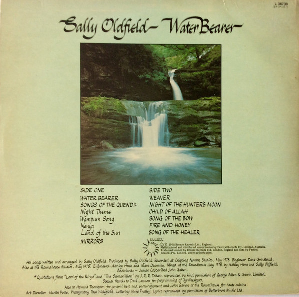 Sally Oldfield - Water Bearer - 1978 - -Bronze -Vinyl 1x LP, Album, Stereo