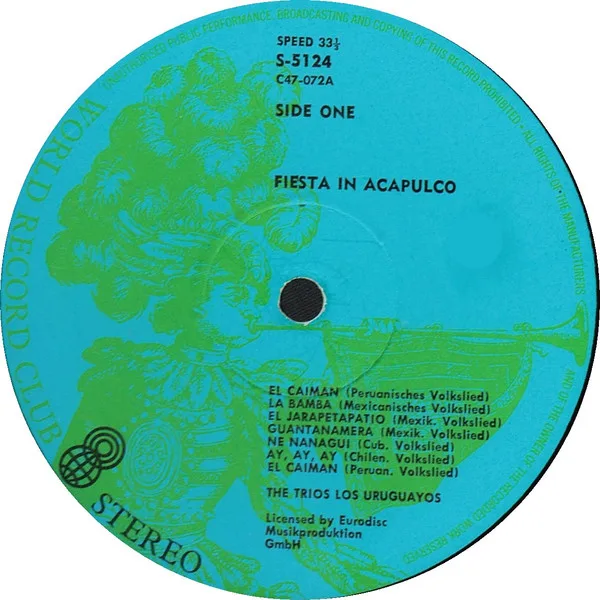 Album cover for Fiesta In Acapulco by Trio Los Uruguayos