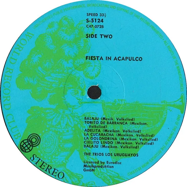 Album cover for Fiesta In Acapulco by Trio Los Uruguayos