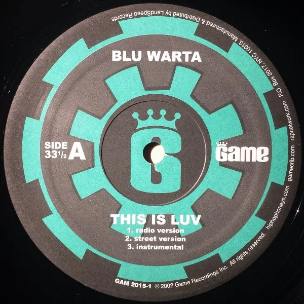 Album cover for This Is Luv by Blu Warta