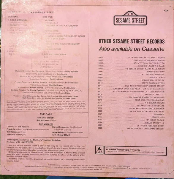 Album cover for What Time Is It On Sesame Street by Sesame Street