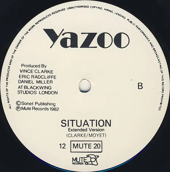 Yazoo - Only You , Electronic, Pop, Synth-pop, 1982 - Mute, UK, Vinyl 1x 12", 45 RPM, Single