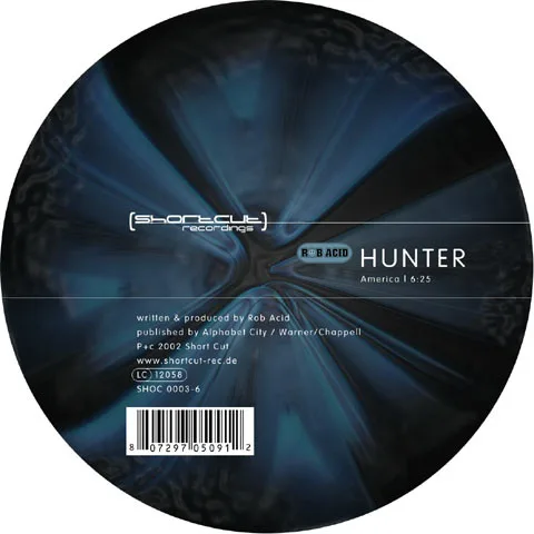 Album cover for Hunter by Rob Acid