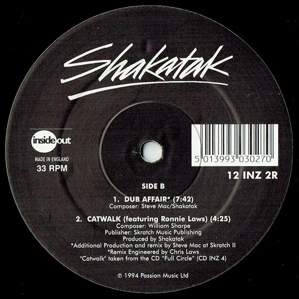 Shakatak - Brazilian Love Affair, Electronic, Funk / Soul, Jazz, Disco, House, Jazz-Funk, Soul-Jazz, 1994 - Inside Out, UK, V