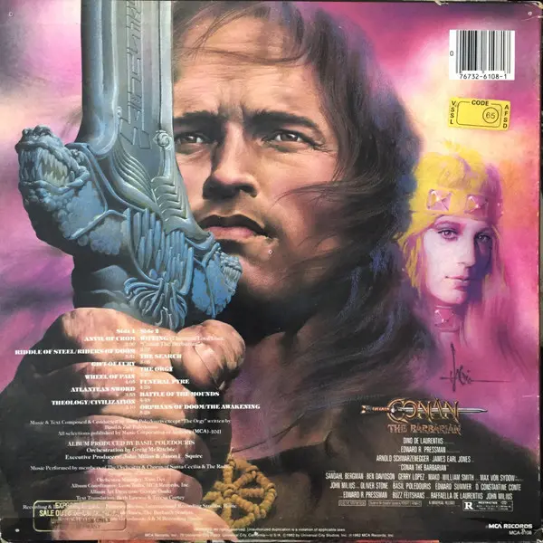 Basil Poledouris - Conan The Barbarian (Original Motion Picture Soundtrack), Classical, Stage & Screen, Soundtrack, 1982 - MC