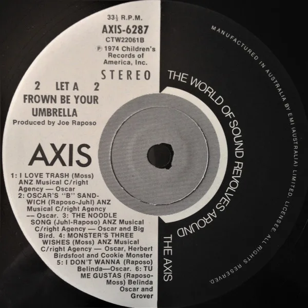 Album cover for Let A Frown Be Your Umbrella by Oscar The Grouch