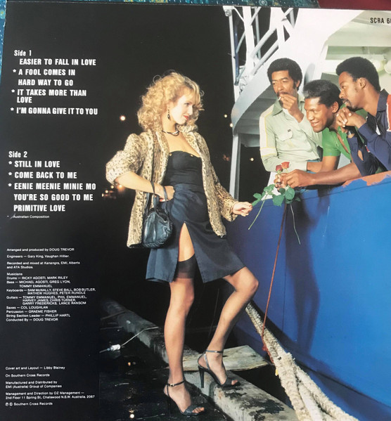 Billy Washington's Drifters - Primitive Love, Funk / Soul, Pop, 1983 - Southern Cross Records, Australia, Vinyl 1x LP, Album