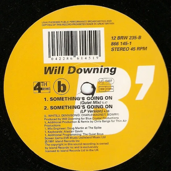 Album cover for Something's Going On by Will Downing
