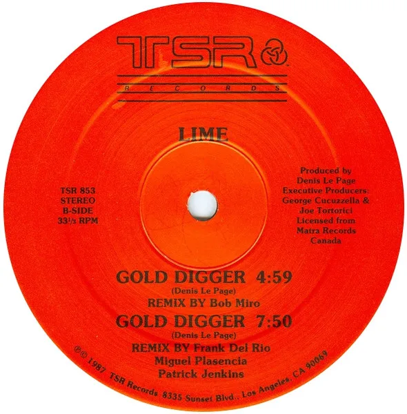 Album cover for Gold Digger by Lime (2)