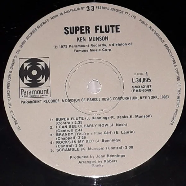 Album cover for Super Flute by Ken Munson
