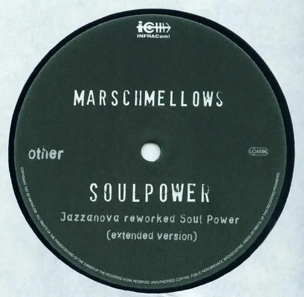Marschmellows - Soulpower, Electronic, Broken Beat, Future Jazz, House, 1998 - INFRACom!, Germany, Vinyl 1x 12"