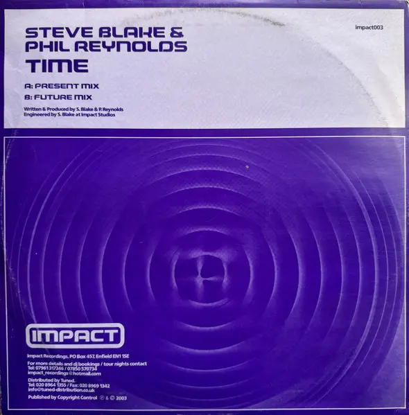 Album cover for Time by Steve Blake & Phil Reynolds